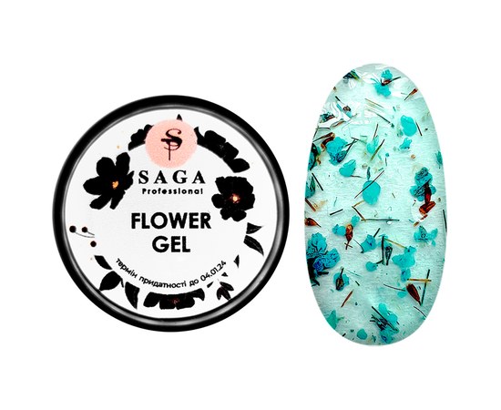 Изображение  Цветочный гель для дизайна Saga Professional Flower Gel 5 мл, № 11, Объем (мл, г): 5, Цвет №: 011