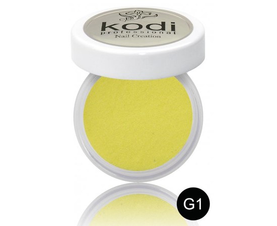 Изображение  Colored acrylic powder Kodi 4.5 g, No. G1, Color No.: G1