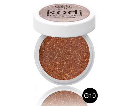 Изображение  Colored acrylic powder Kodi 4.5 g, No. G10, Color No.: G10