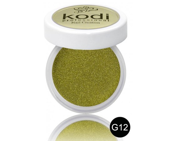 Изображение  Colored acrylic powder Kodi 4.5 g, No. G12, Color No.: G12