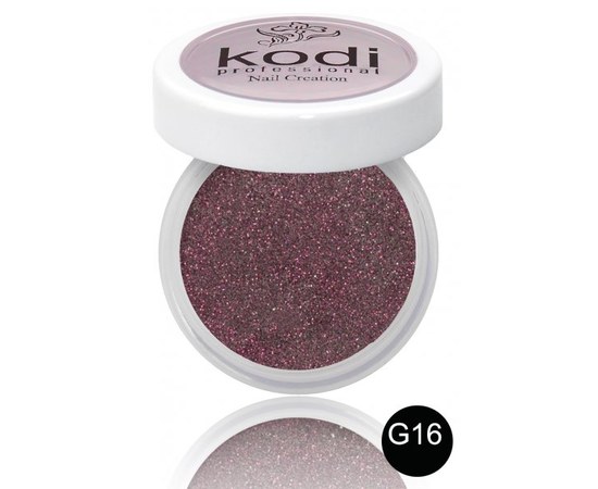 Изображение  Colored acrylic powder Kodi 4.5 g, No. G16, Color No.: G16