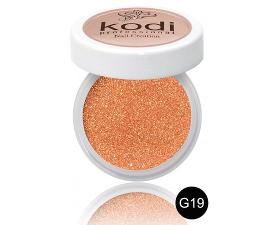 Изображение  Colored acrylic powder Kodi 4.5 g, No. G19, Color No.: G19