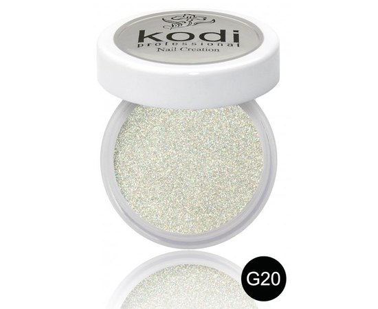 Изображение  Colored acrylic powder Kodi 4.5 g, No. G20, Color No.: G20