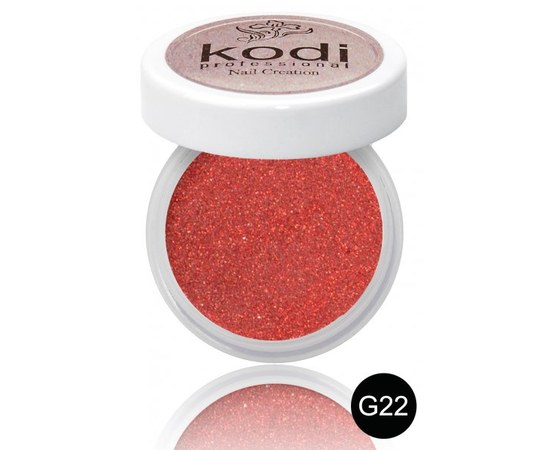 Изображение  Colored acrylic powder Kodi 4.5 g, No. G22, Color No.: G22