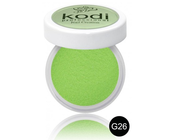 Изображение  Colored acrylic powder Kodi 4.5 g, No. G26, Color No.: G26