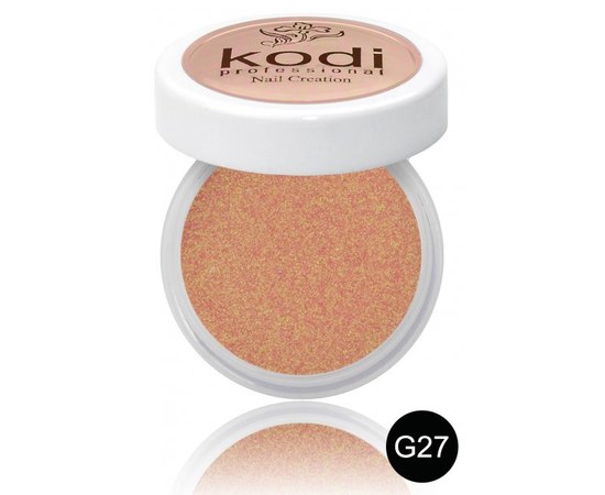 Изображение  Colored acrylic powder Kodi 4.5 g, No. G27, Color No.: G27
