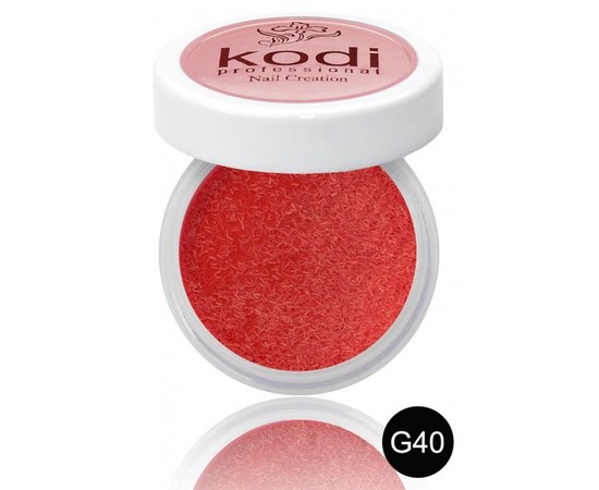 Изображение  Colored acrylic powder Kodi 4.5 g, No. G40, Color No.: G40