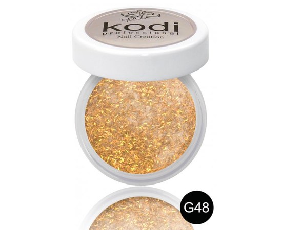 Изображение  Colored acrylic powder Kodi 4.5 g, No. G48, Color No.: G48