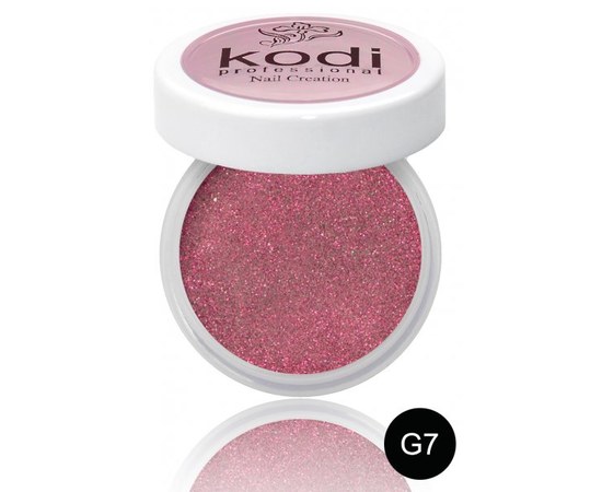 Изображение  Colored acrylic powder Kodi 4.5 g, No. G7, Color No.: G7