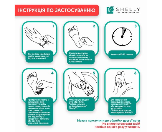 Зображення 2 Набір для регенерації шкіри ніг та активного загоєння мікротріщин і мозолів Shelly