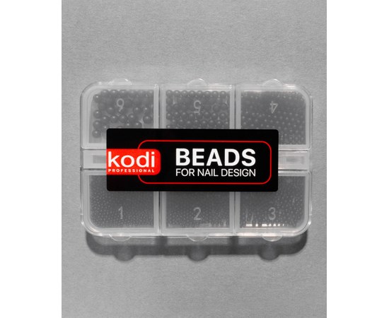 Изображение  Beads for nail design Kodi (color: black)
