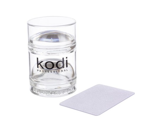 Изображение  Kodi stamping kit: double-sided stamp with 2 silicone pads and a plastic scraper