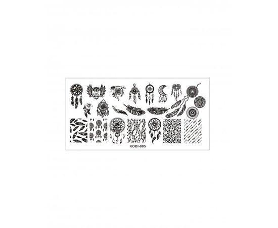 Изображение  Plate for stamping KODI-005 (metal)