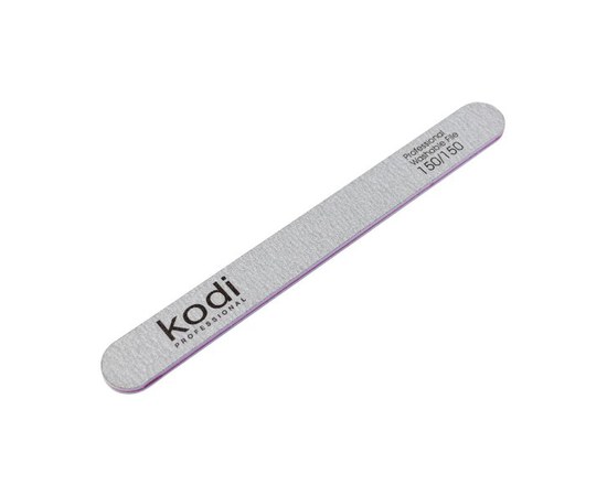 Изображение  No. 102 Straight nail file Kodi 150/150 (color: grey, size: 178/19/4), Abrasiveness: 150/150