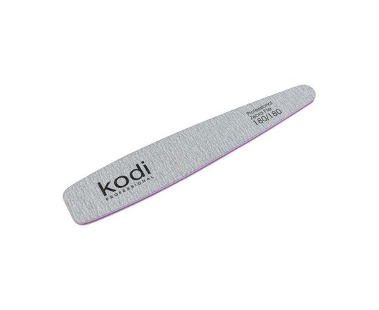 Зображення  №114 Пилка для нігтів Kodi конусна 180/180 (колір: сірий, розмір: 178/32/4), Абразивність: 180/180