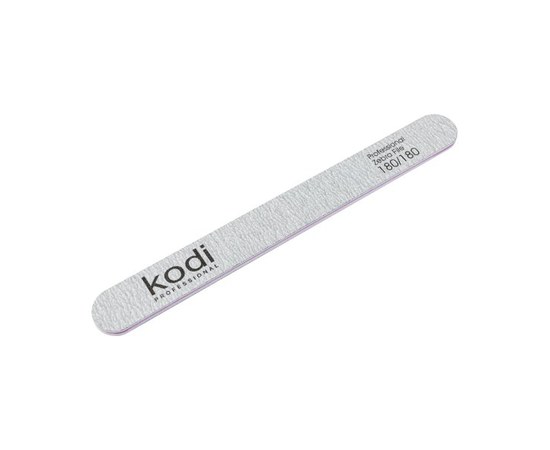 Зображення  №136 Пилка для нігтів пряма Kodi "180/180 (колір: світло-сірий, розмір: 178/19/4), Абразивність: 180/180