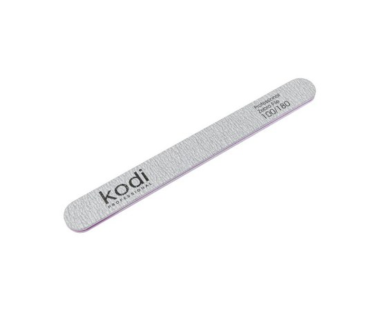 Изображение  №138 Пилка для ногтей прямая Kodi  100/180 (цвет: светло-серый, размер: 178/19/4), Абразивность: 100/180