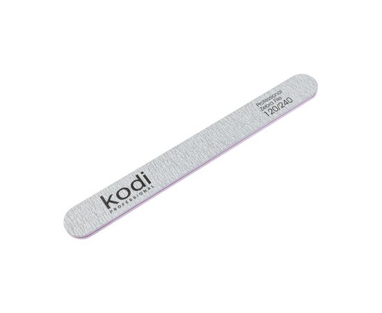 Изображение  №142 Пилка для ногтей прямая Kodi  120/240 (цвет: светло-серый, размер: 178/19/4), Абразивность: 120/240