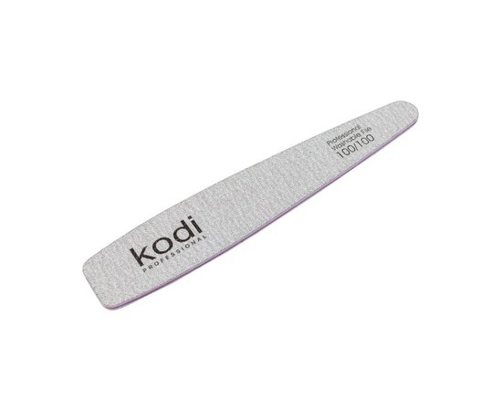 Зображення  №144 Пилка для нігтів Kodi конусна 100/100 (колір: світло-сірий, розмір: 178/32/4), Абразивність: 100/100