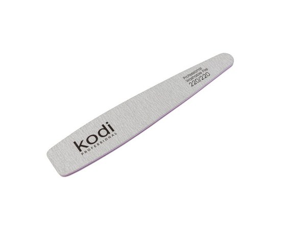 Зображення  №148 Пилка для нігтів Kodi конусна 220/220 (колір: світло-сірий, розмір: 178/32/4), Абразивність: 220/220
