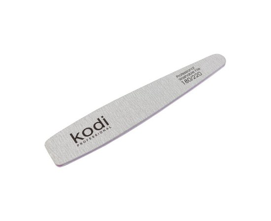 Зображення  №150 Пилка для нігтів Kodi конусна 180/220 (колір: світло-сірий, розмір: 178/32/4), Абразивність: 180/220