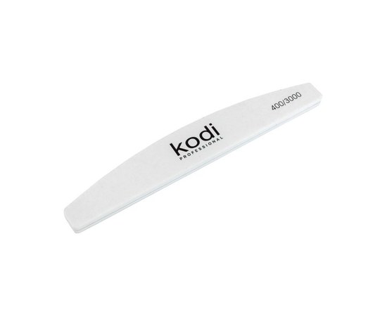 Зображення  №175 Полірувальник для нігтів Kodi 400/3000 (колір: білий, розмір: 178*28*7.5 мм)