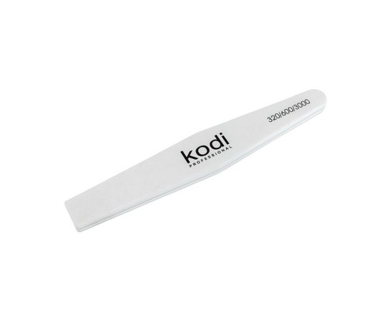 Зображення  №176 Полірувальник для нігтів Kodi 320/600/3000 (колір: білий, розмір: 178*28*7.5 мм)