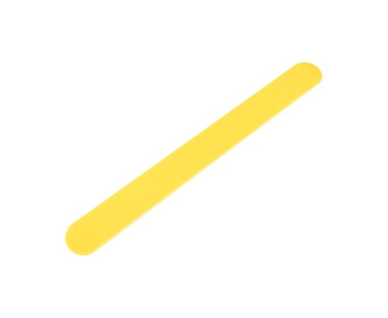 Изображение  №186 Пластиковая основа Kodi к пилке для ногтей прямой формы (цвет: желтый, размер: 178/19 мм)