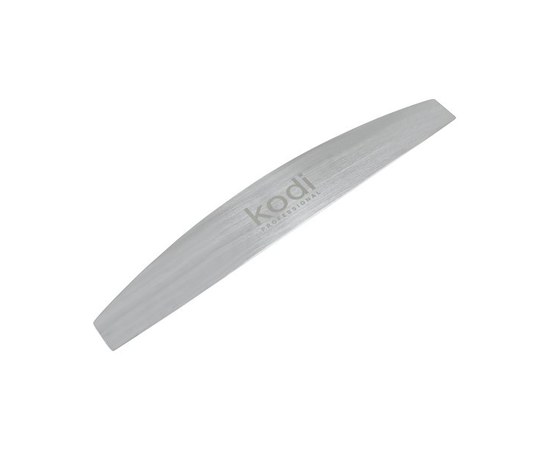 Изображение  №190 Металлическая основа Kodi для пилки для маникюра "Полумесяц" (цвет: серый, размер: 178/28 мм)