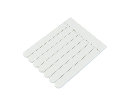 Изображение 2 №193 Children's nail files Kodi 220/400, 7 pcs. in a set (color: white, size: 57*72*3 mm)