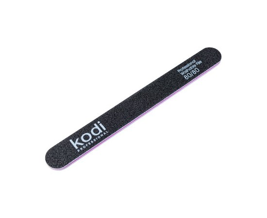 Изображение  №44 Пилка для ногтей Kodi прямая 80/80 (цвет: черный, размер:178/19/4), Абразивность: 80/80