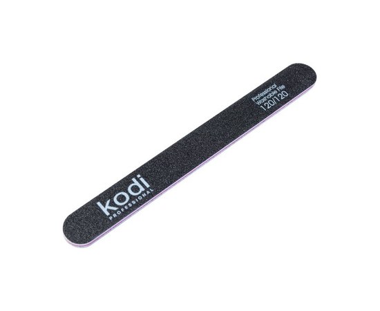 Изображение  №46 Пилка для ногтей Kodi прямая 120/120 (цвет: черный, размер:178/19/4), Абразивность: 120/120