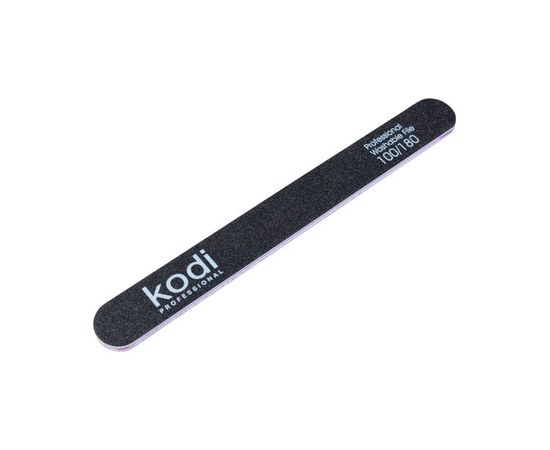 Изображение  №50 Пилка для ногтей Kodi прямая 100/180 (цвет: черный, размер:178/19/4), Абразивность: 100/180