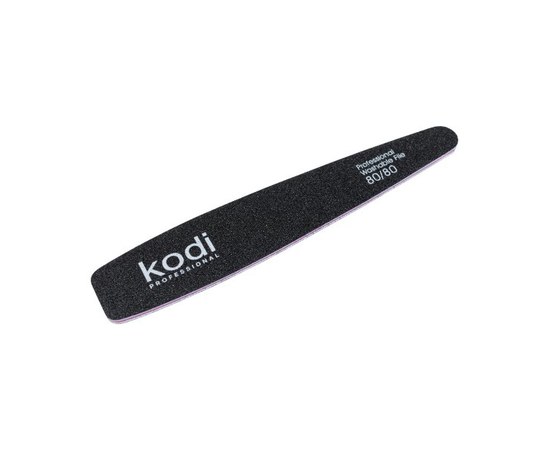 Зображення  №55 Пилка для нігтів Kodi конусна 80/80 (колір: чорний, розмір: 178/32/4), Абразивність: 80/80