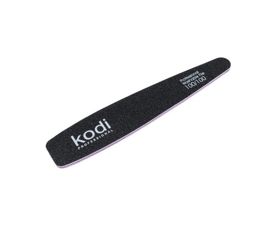 Зображення  №56 Пилка для нігтів Kodi конусна 100/100 (колір: чорний, розмір: 178/32/4), Абразивність: 100/100