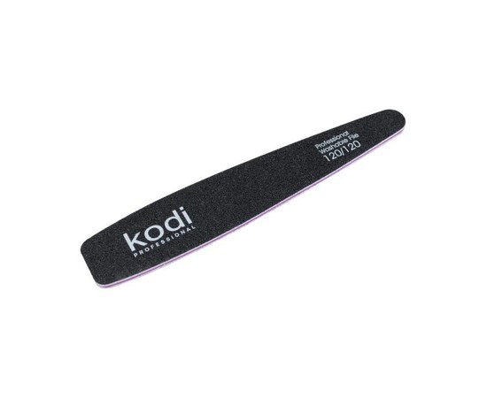 Зображення  №57 Пилка для нігтів Kodi конусна 120/120 (колір: чорний, розмір: 178/32/4), Абразивність: 120/120