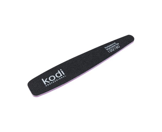 Зображення  №64 Пилка для нігтів Kodi конусна 120/180 (колір: чорний, розмір: 178/32/4), Абразивність: 120/180