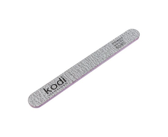 Изображение  №77  Пилка для ногтей Kodi прямая 80/80 (цвет: коричневый, размер:178/19/4), Абразивность: 80/80