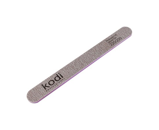 Изображение  №82 Пилка для ногтей Kodi прямая 220/220 (цвет: коричневый, размер:178/19/4), Абразивность: 220/220