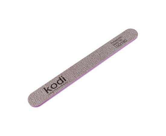 Изображение  №83 Пилка для ногтей Kodi прямая 100/180 (цвет: коричневый, размер:178/19/4), Абразивность: 100/180