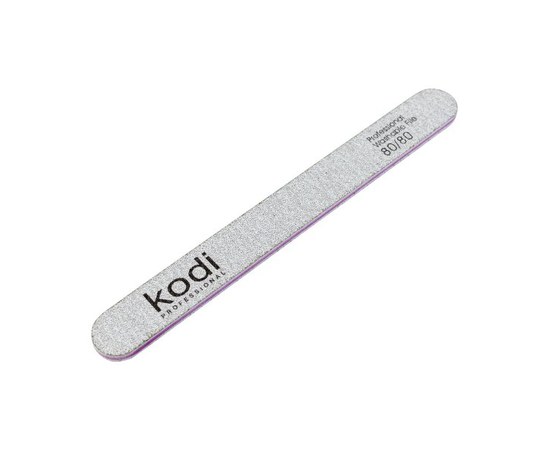 Изображение  №132 Пилка для ногтей прямая Kodi " 80/80 (цвет: светло-серый, размер: 178/19/4), Абразивность: 80/80