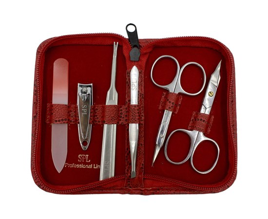 Изображение 3 Manicure set SPL 77104AS "Red perforation"