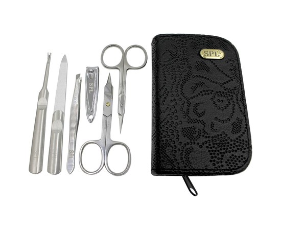 Изображение 3 Manicure set SPL 77105BC "Black perforation"