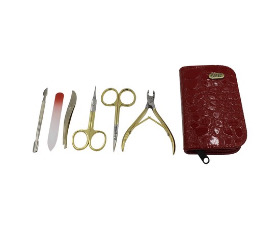 Изображение 2 Manicure set SPL 77109A "Red crocodile"
