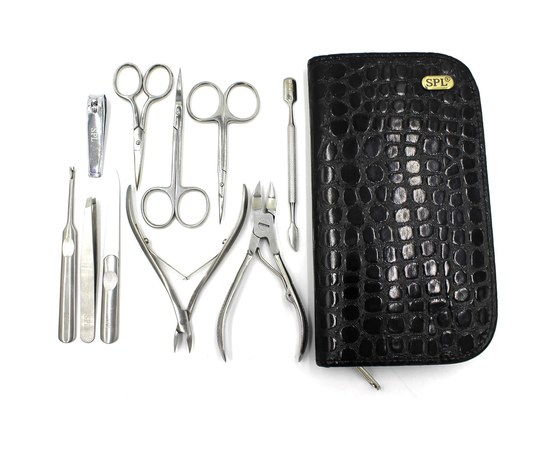 Изображение 3 Manicure set SPL 77302AI "Black crocodile"