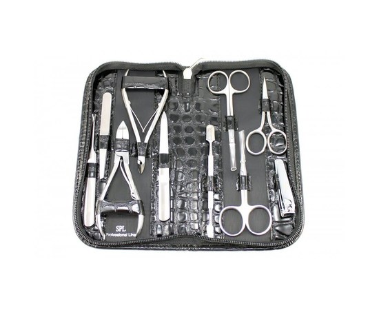 Изображение 2 Manicure set SPL 77302AI "Black crocodile"