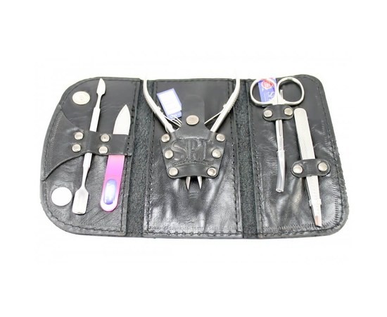 Изображение 2 Manicure set SPL 77503AM "Black leather"