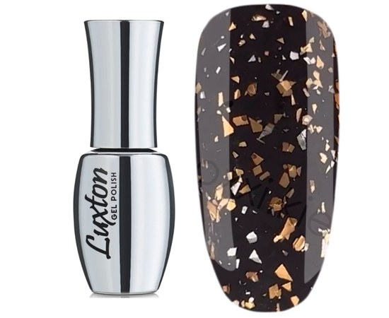 Изображение  Matte top for gel polish LUXTON Lumin Top 10 ml, №3 transparent with gold tal, Volume (ml, g): 10, Color No.: 3