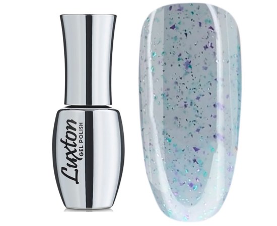 Изображение  Camouflage base LUXTON Roks Base 15 ml, №7 gray-blue with a mix of bestoc and mica turquoise and purple, Volume (ml, g): 15, Color No.: 7