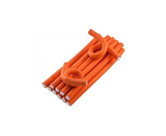 Изображение  Flexible orange curlers 250 x 17 mm Hairway 41171